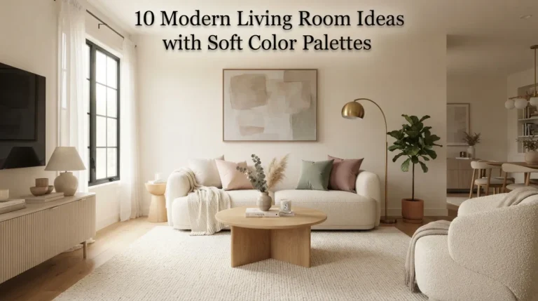 10 Modern Living Room Ideas with Soft Color Palettes