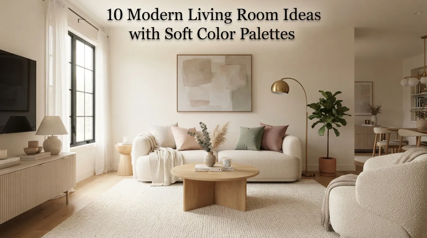 10 Modern Living Room Ideas with Soft Color Palettes