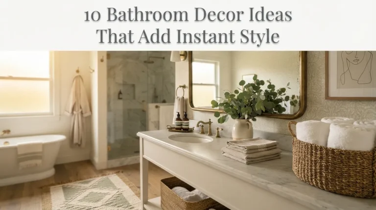 10 Bathroom Decor Ideas That Add Instant Style
