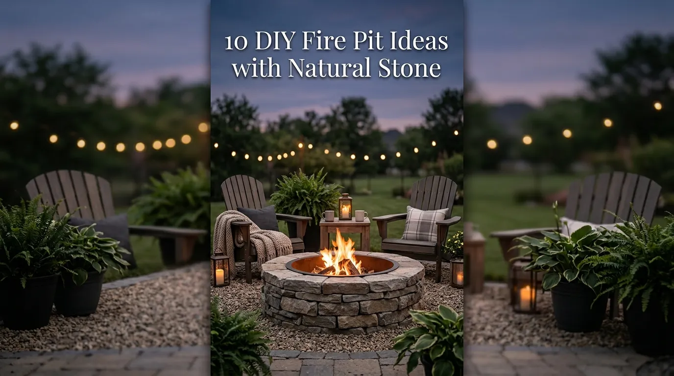 10 DIY Fire Pit Ideas with Natural Stone