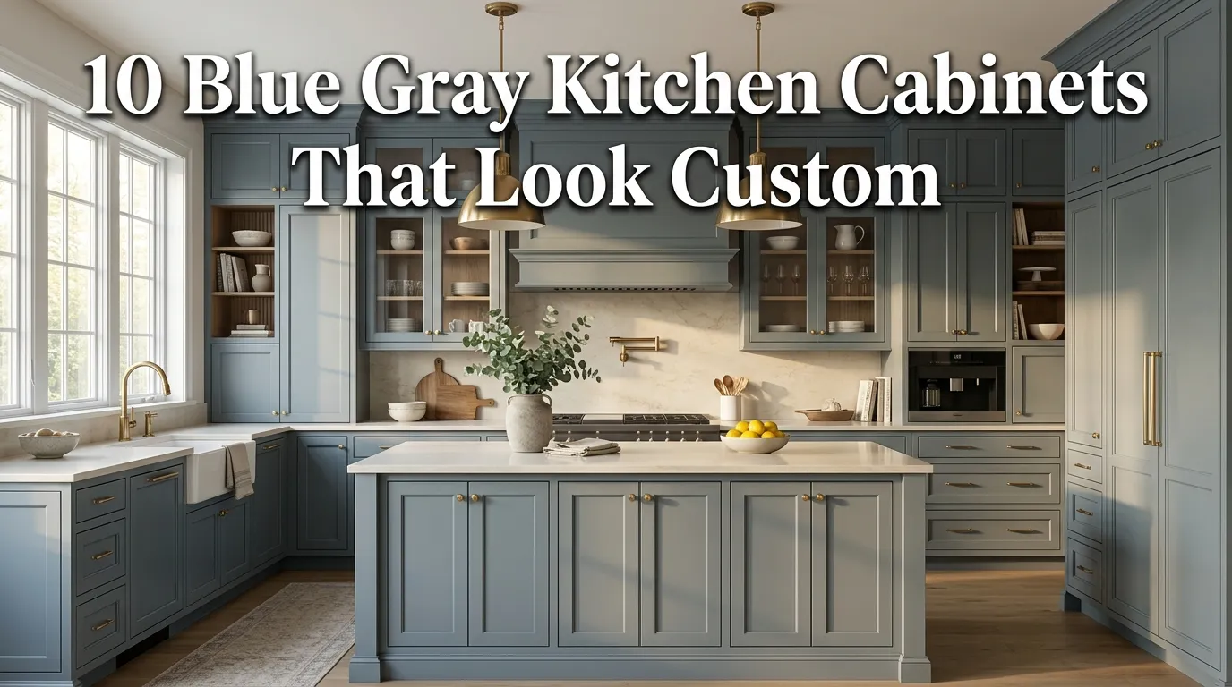 10 Blue Gray Kitchen Cabinets That Look Custom