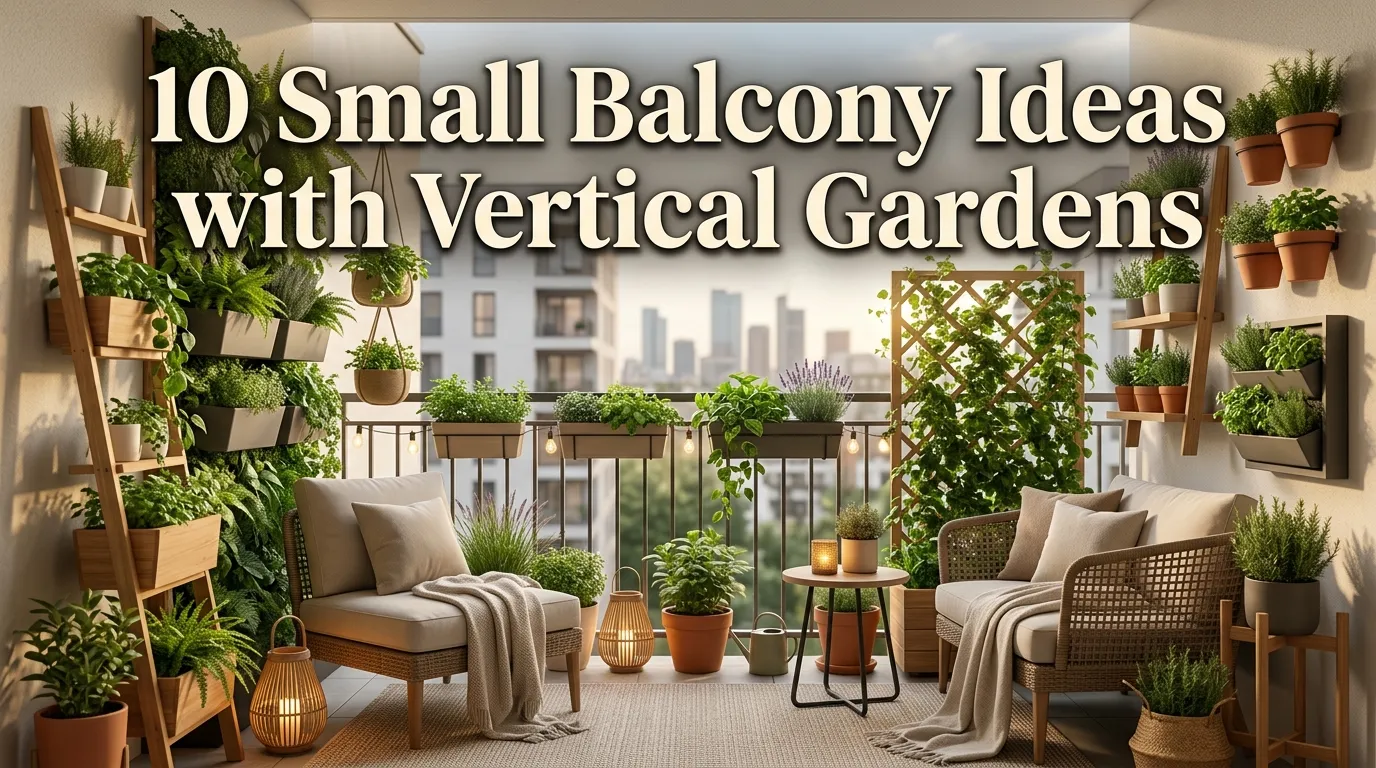 10 Small Balcony Ideas with Vertical Gardens