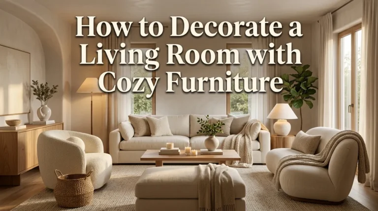 How to Decorate a Living Room with Cozy Furniture
