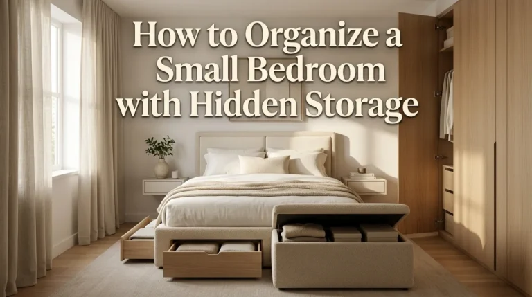 How to Organize a Small Bedroom with Hidden Storage