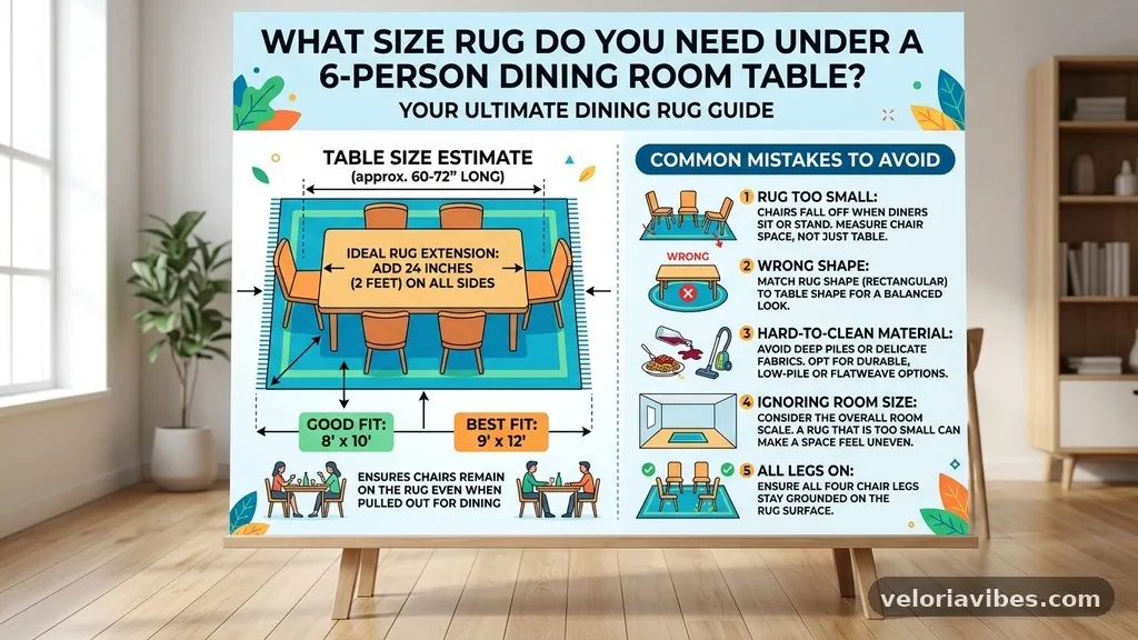 Evaluating the 8x10 Rug Proportions - Can You Put an 8x10 Rug Under a 7-Foot Dining Table (Visual Proportion Guide)?