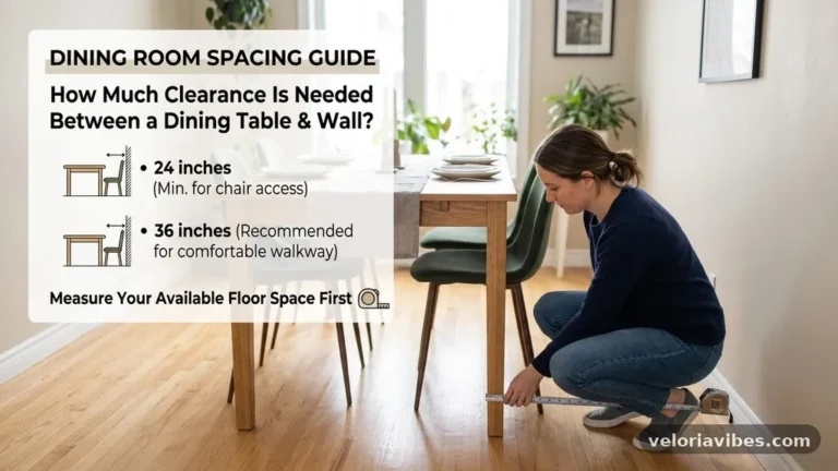 How Much Clearance Is Needed Between a Dining Table and the Wall?