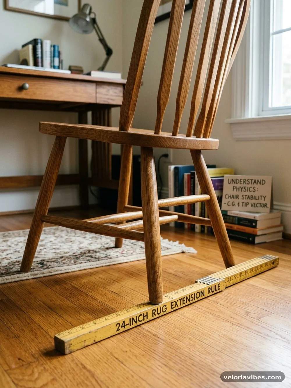 Understand the Physics of Chair Stability - The 24-Inch Rug Extension Rule: Stopping Back Chair Legs from Falling Off