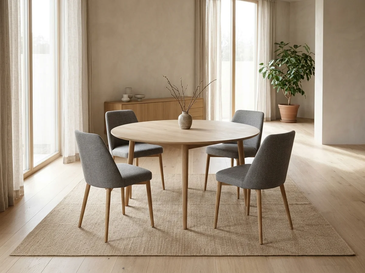 Comfortable Seating Capacity Options - chairs around 60 inch round table