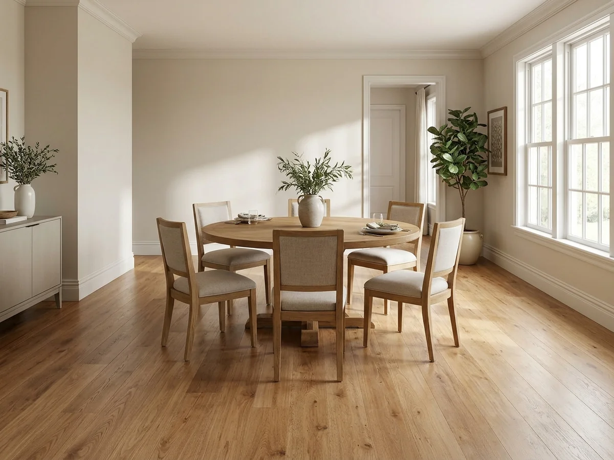 Dining Room Clearance Requirements - chairs around 60 inch round table