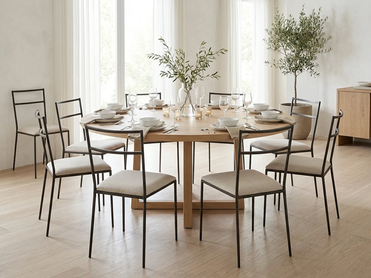 Visualizing Chair Ratios - chairs around 60 inch round table