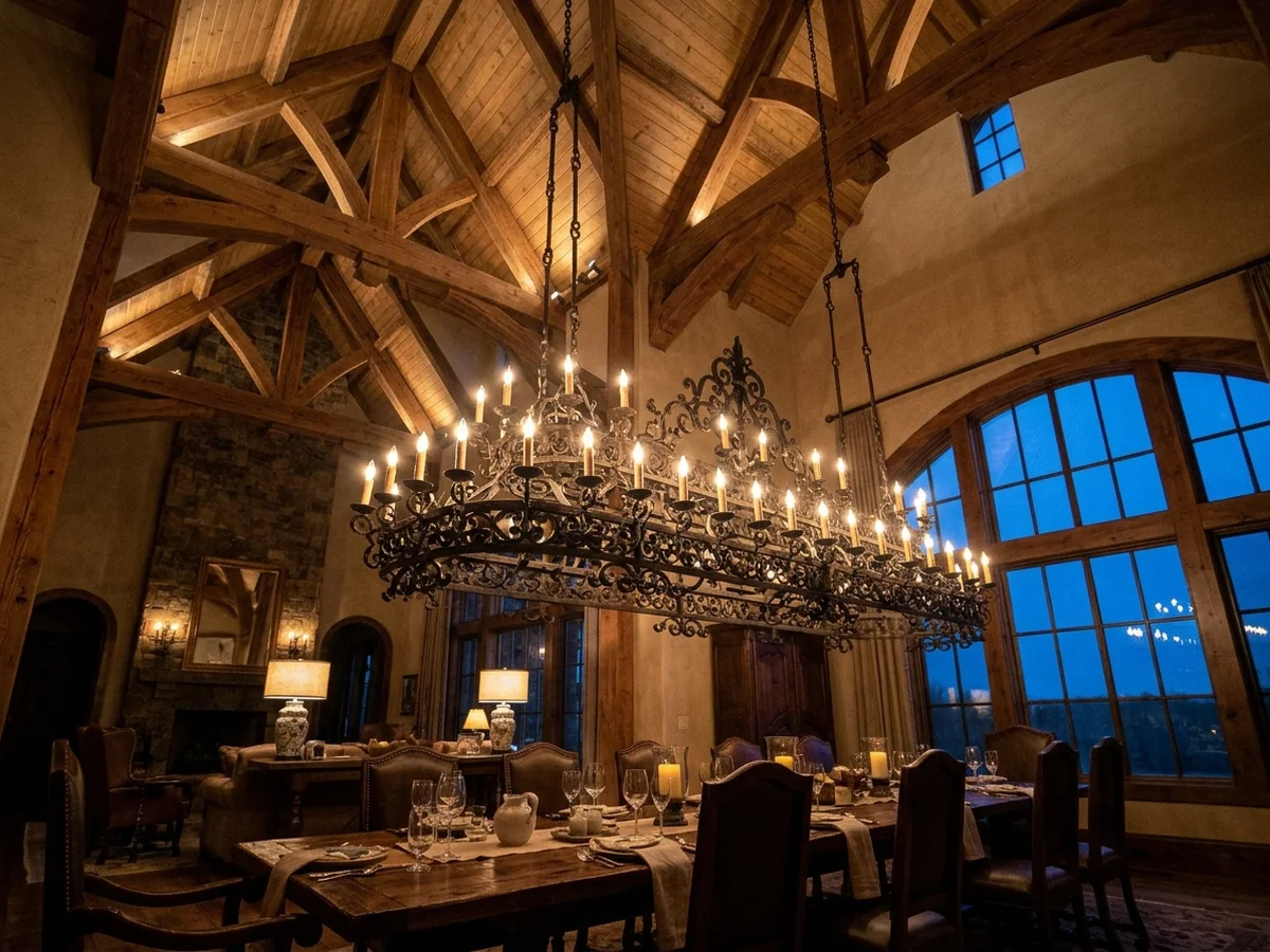 When to Break the Rule - chandelier 30 to 36 inch rule