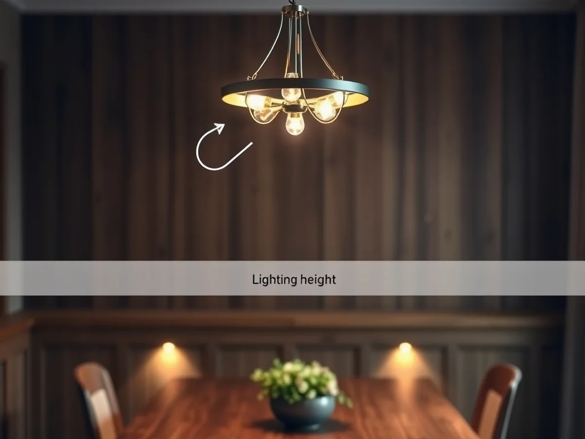 Lighting Layers and Brightness - chandelier height above dining table