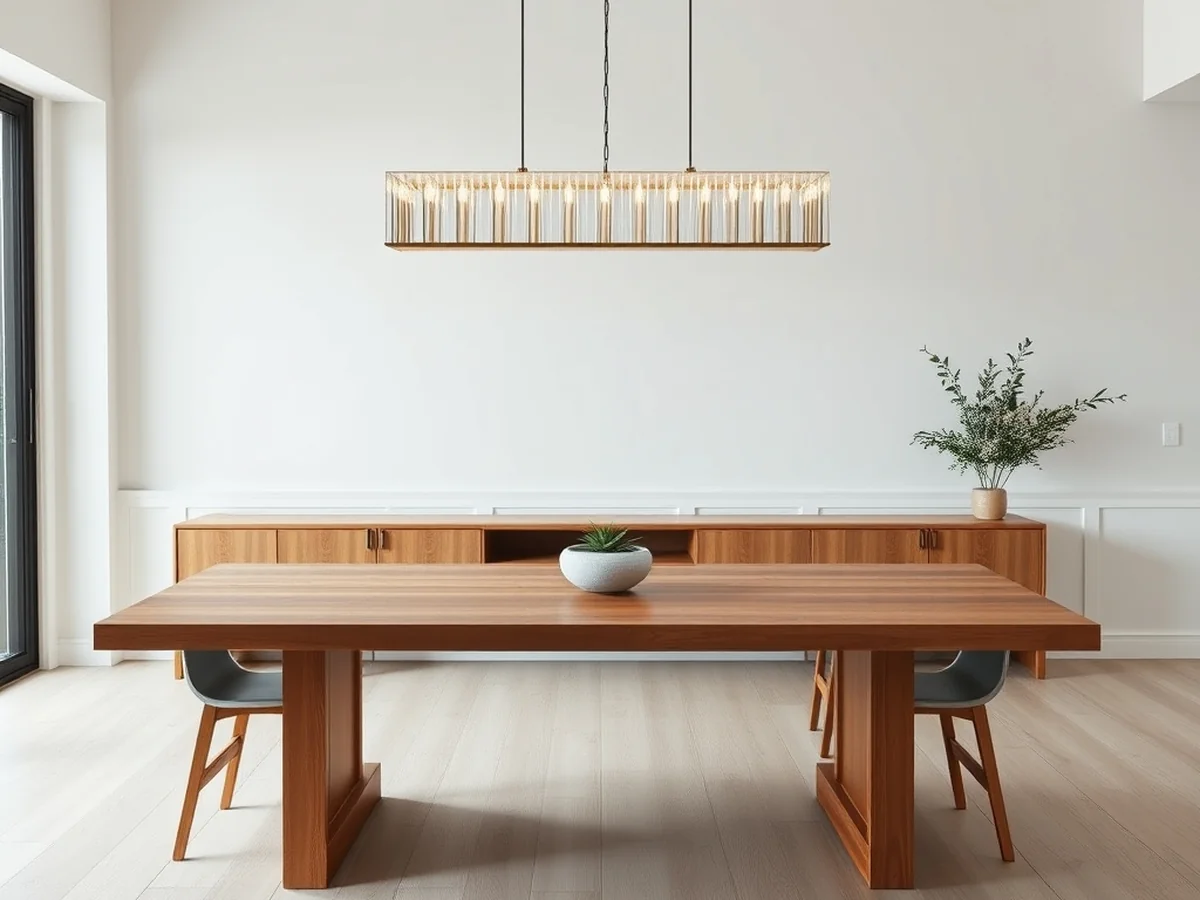 Accounting for Table Dimensions and Extension Leaves - chandelier size formula