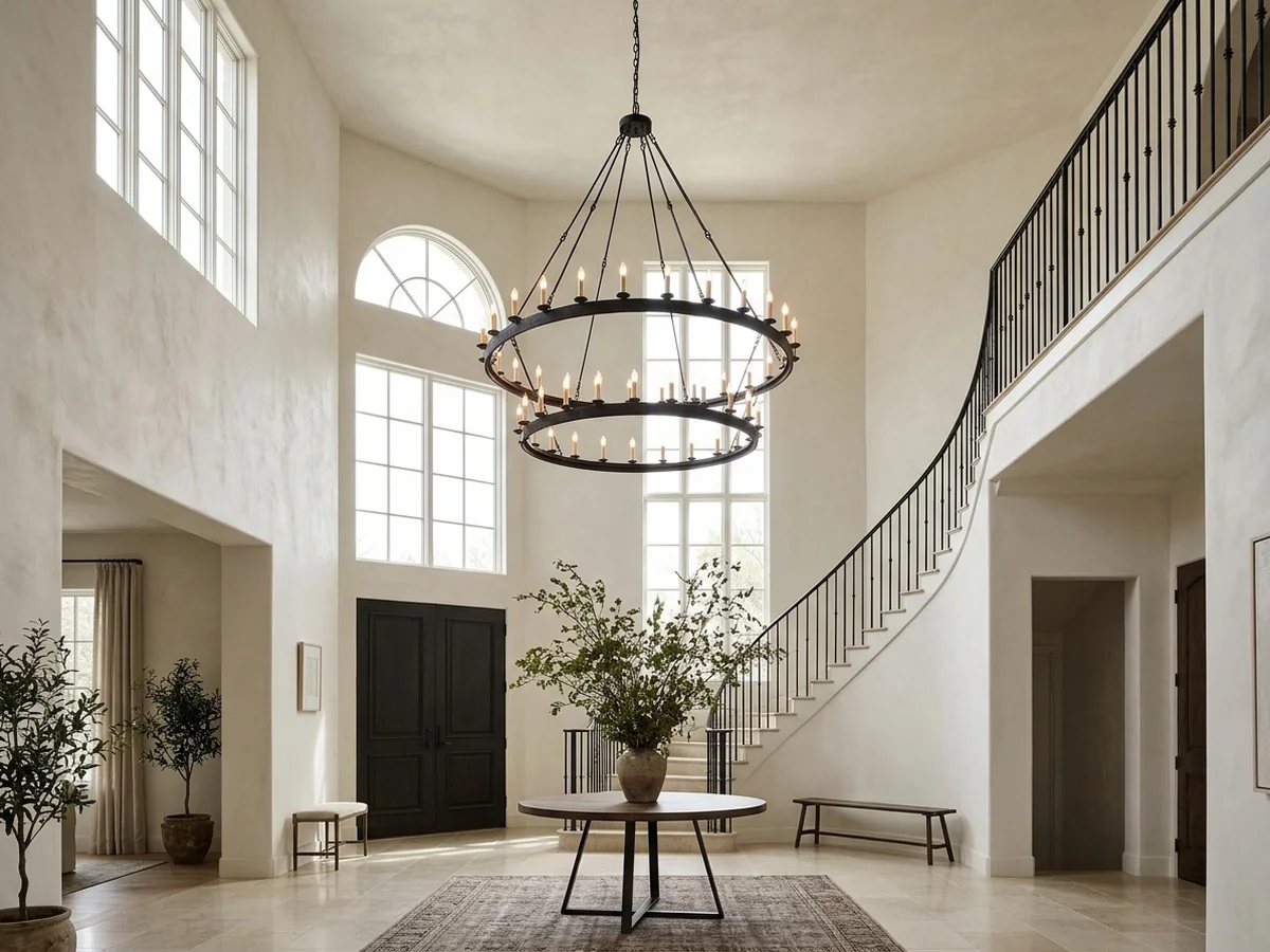 Ceiling Height Considerations and Vertical Proportion - chandelier size formula