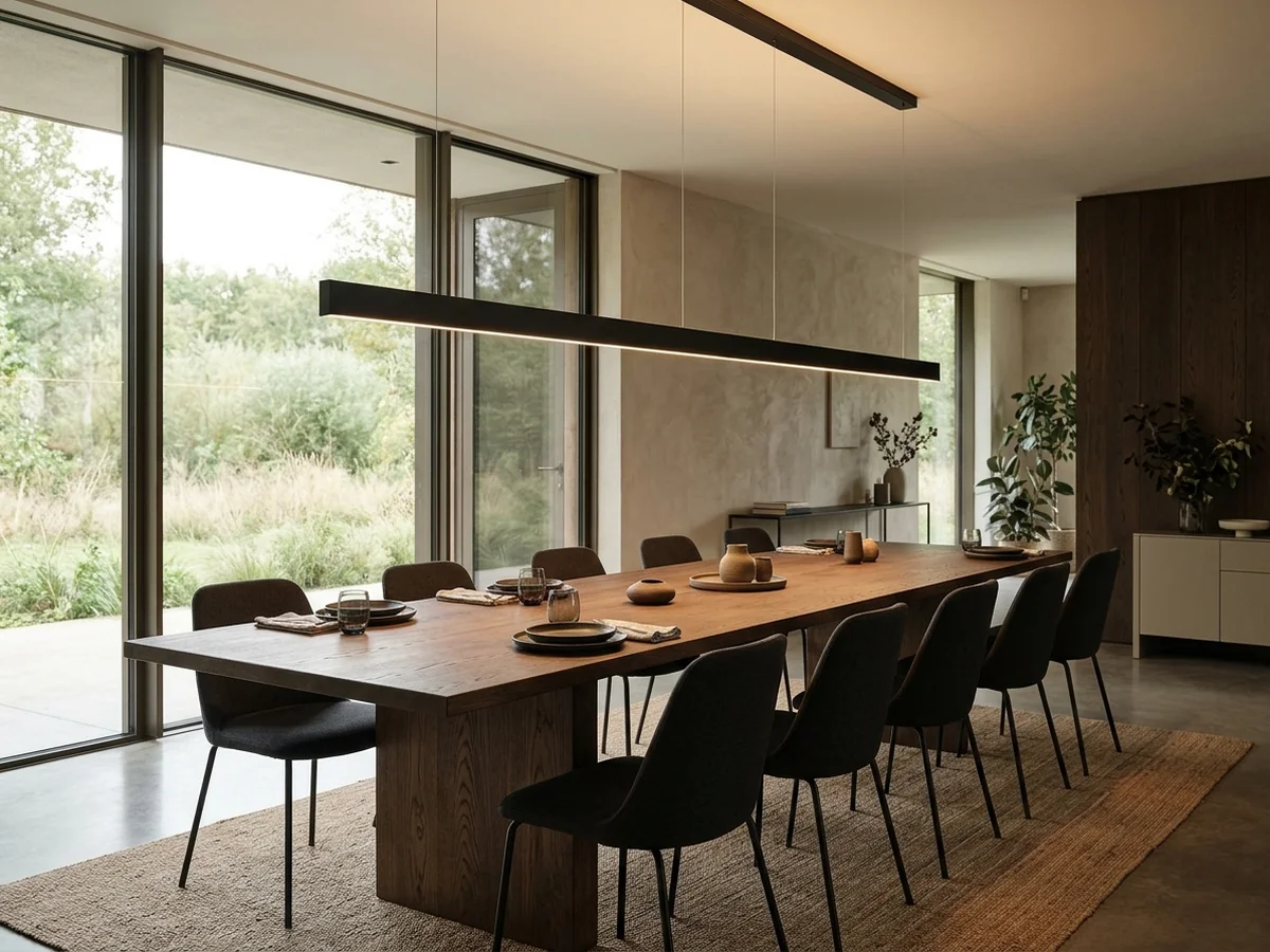 Linear Versus Single Fixtures - chandelier width for dining table