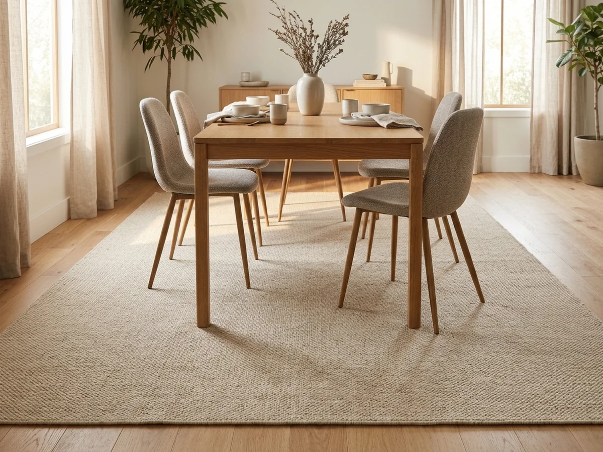 Best Rug Materials For Snagging - dining room chairs rug edges