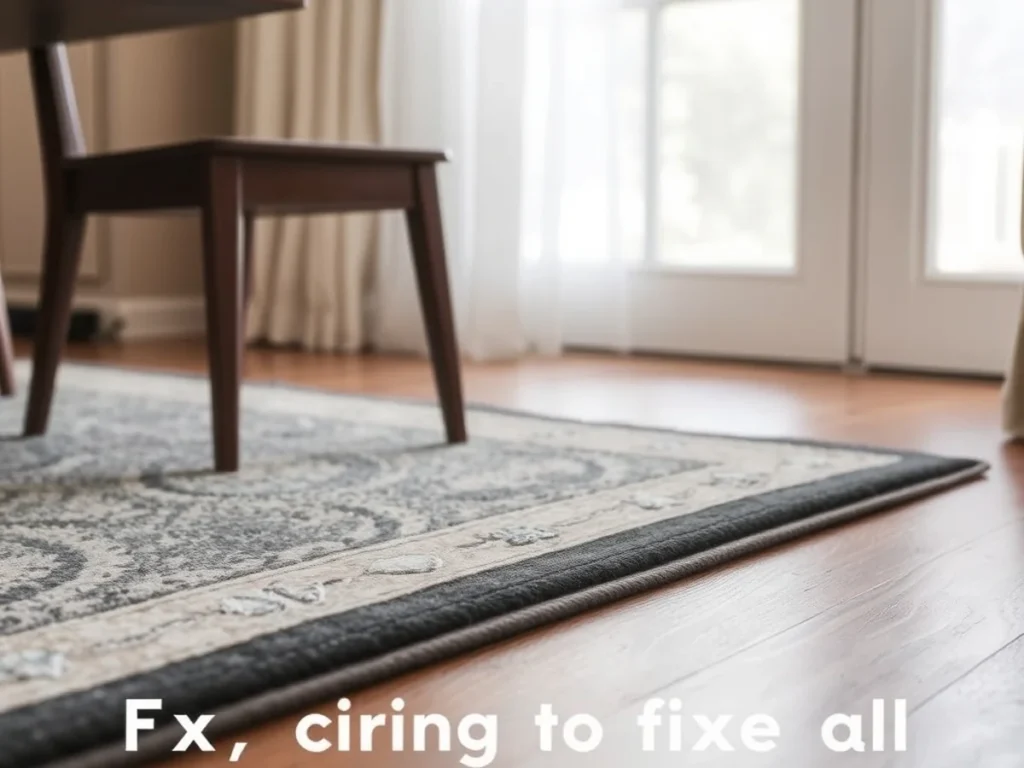 How to Stop Dining Room Chairs from Catching on the Bound Edges of Area Rugs - dining room chairs rug edges