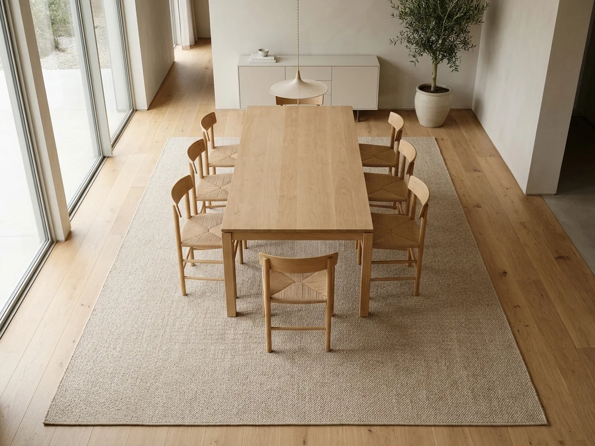 Ideal Rug Size For Clearance - dining room chairs rug edges
