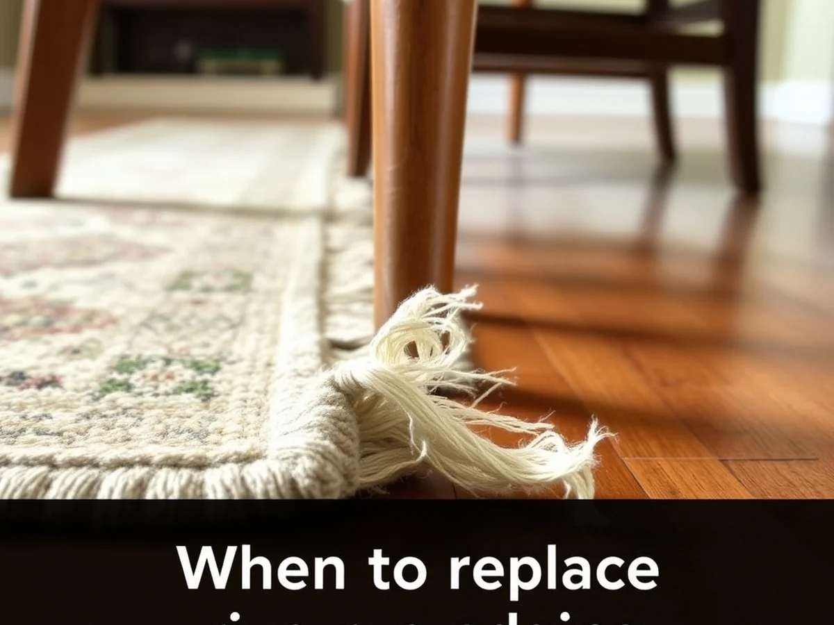 When To Replace Rug Edging - dining room chairs rug edges