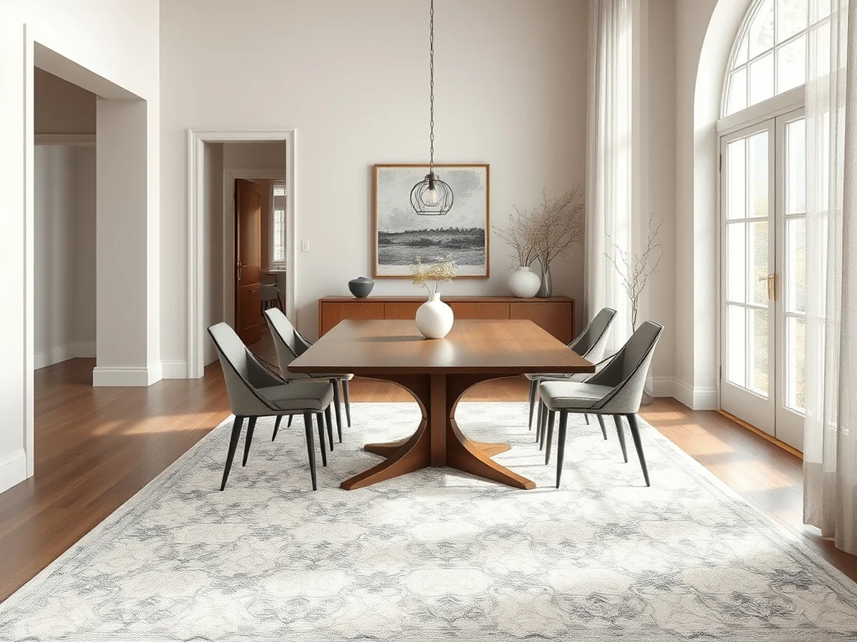 Sizing Your Dining Rug - dining room rug materials