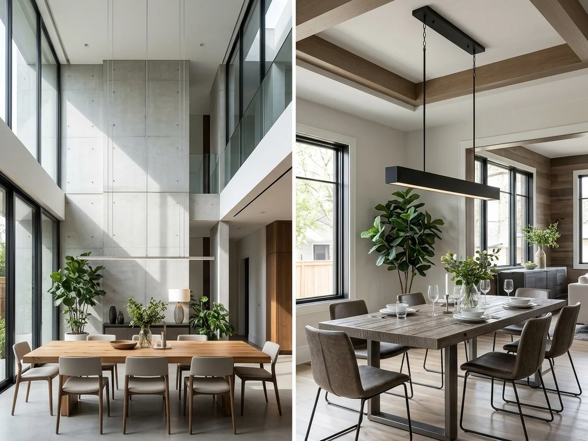 Ceiling Height and Clearance Planning for Both Styles - linear chandelier vs drum