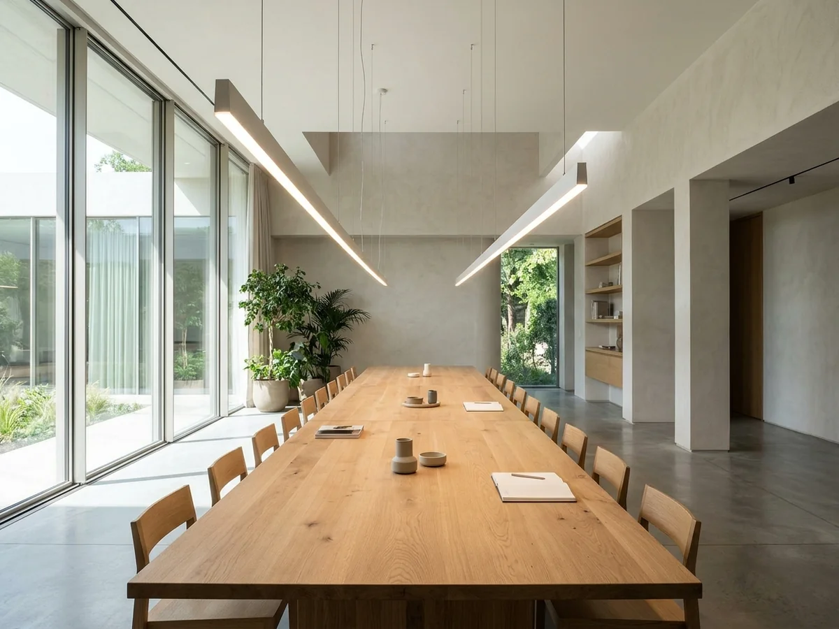 Light Distribution and Eliminating Dark Spots on Long Surfaces - linear chandelier vs drum
