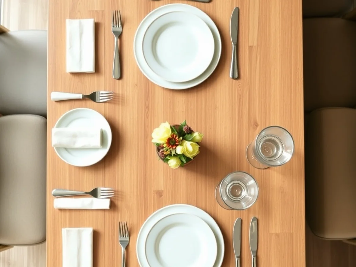 Table Setting Width Needs - table width per person
